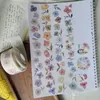 Enrole de presente Vintage Flower Roll3 Washi Pet Fita para Cartão Fazendo Planejador Diy Scrapbooking Plano Stickergift