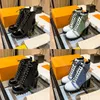 Designer Luxury Women Boots Fashion high heels Martin boots 2023 real leather zipper letter Lace up Black White Boot with Original Withs Box size 35-41