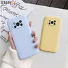 Mobiele telefoons Candy Color Frosted Silicone Phone Case Soft TPU achteromslag