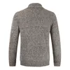 Maglioni da uomo Grigio Inverno Maglione da uomo Manica lunga Doppio petto Maglieria Cardigan lavorato a maglia Casual Spessore Ragazzo Grigio Vintage Oversize 3xlUomo