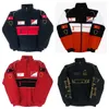 2022 Winter New F1 Team Cotton Jacket Stuct Logo Full Temproidery