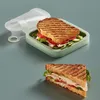 Ensembles de vaisselle Portable Réutilisable Sandwich Case Lunch Box Toast Doux Silicone Container BoxVaisselle VaisselleVaisselle