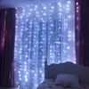 Strings x 2m Curtain LED LUZES Decoração para quarto Casamento Garland para gole de gabinete para festas iluminação de festas de festas ao ar livre