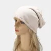 Mode motorhuv hattar f￶r m￤n kvinnor h￶st stickad hatt fast f￤rg skallies m￶ssor fj￤der casual mjuk turban cap hip hop beanie