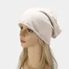 Chap￩us de galo de moda para homens mulheres malha de malha de chap￩u de cor s￳lida beanies primavera casual turbano gordur￣o hip hop gorro