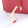 2022 Top Designer Armband Armband Lyx Smycken Armband för Kvinnor Titan Stål Legering Guldpläterad Finish Färg Guld/Silver/Rose Blekna aldrig
