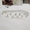 Lyxiga kristaller brudpaglar för bröllopstillbehör glittrande strass guld kvinnliga ben ringar sexiga brudar strumpor damer smycken gåvor cl0932