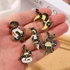 Black Snake Men Broches Pin para mulheres camisa de casaco de moda Demin metal engraçado pinos de broche Badges Backpack Jewelry