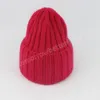 Gorro de invierno, gorro de piel de conejo auténtico para mujer, gorro cálido a la moda, gorro de punto Unisex, gorro sólido para la cabeza con cubierta para adultos