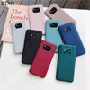 Mobiele telefoons Candy Color Frosted Silicone Phone Case Soft TPU achteromslag