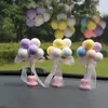 Decorazioni interne Ornamenti per auto Palloncino annuente Decorazione cruscotto Primavera Scuotere la testa Giocattoli Bobblehead Accessorio rosa per donne Regali per ragazzeI