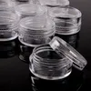 100pc 2 3 5g Probe Clear Creme Jar Mini Kosmetische Flaschen Behälter Transparent Topf für Nagelkunst kleiner klar dose für247w