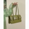 Sacs de soirée Casual Quotidien Sac à bandoulière Femme Style français Dames Mode Vert Sac A Main Femme Vintage Flap Hasp Square Bolso MujerEvening