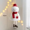 2022 Cross-Border New Christmas Plux Doll Clots Art Old Man Snowman Elk Small Pendant Christmas Tree Decoration