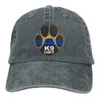 Berets K-9 jednostka cienki niebieska linia dorosła dżinsowa hat klasyczny vintage Regulowane Baseball Capberets Beretberets