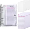 Блокноты A6 Transparent Binder Planner Planner Organizer 6 Cring Cover Cover 6pcs карманы и 12 штук.