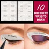 صناديق التخزين صناديق Quick Eyeliner Eyeshadow Stencils ملصقات مكياج العين stencil 4 قطع storagestorage