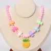 6 stijlen kindersieraden kettingaccessoire Multi kralen Bloem Dinosaurus hanger ketting Meisje verjaardagscadeau5130795