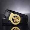 Ceintures ceinture de designer loisirs pour hommes petite abeille boucle automatique affaires pour hommes polyvalent véritable peau de vache bambou hommes B