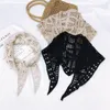 Bow Ties Women triangle écharpe fausse collier collier creux out crochet faux cols châchis chouchis décolleté détachable à lacets décor