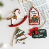 Ny gränsöverskridande jul Small Pendant Christmas Tree Decoration Pendant Old Man Snowman Present Bag Socks Pendant Decoration