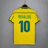 1998 10 Brasil piłkarski koszulki Pele 2002 Retro koszulki Carlos Romario Ronaldinho 2004 Camisa de Futebol 1994 Brazils 2006 1982 Rivaldo Adriano 2000 1957 2010 2010