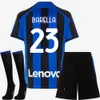 Inter 22 23 Lukaku voetbalshirts derde gele dzeko lautaro 2022 2023 Brozovic Calhanoglu Alexis J.Correa Milan voetbal shirts Men Kids Kit Uniform lange mouw huis