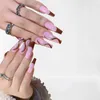 False Nails Long Coffin DIY French Ballerina Fake Women Full Cover Nail Tips Press On With Glue AccessoriesFalse9929391