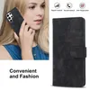 Shockproof Retro PU Leather Card Slots Wallet Cases For Samsung Galaxy S22 Ultra S21 FE S20 Plus Note 20 A53 A33 A12 A73 Flip stand Phone Cover Funda