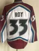 Men Hockey Vintage Retro 21 Peter Forsberg Jerseys 19 Joe Sakic 33 Patrick Roy 8 Teemu Selanne 9 Paul Kariya 52 Adam Foote White Burgund