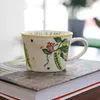 Tasses Anglais Fleurs Cassées Tasse Irrégulière Tasse À Café Eau Couple Bol AssietteMugs