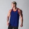 Tanques masculinos Tops de verão Men Gym Fitness Training Treinamento de Fitness Camisa sem mangas Male