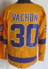 남자 하키 빈티지 레트로 30 Rogatien Vachon Jersey 33 Marty McSorley 22 Tiger Williams 19 Butch Goring 16 Marcel Dionne 32 Kelly Hrudey Yell