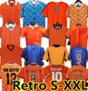 サッカージャージ1988レトロオランダサッカーキット2012 Gullit Van Basten 2010 2000 2002 1998 1994 90 92 Holland Vintage Shirts Classic 1996 Rijk