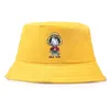 Berets Luffy Bucket Hat One Piece Summer Panama Flat Caps Sun Embroidery Visor Fishing Fisherman Bob Fashion Casual HatsBerets