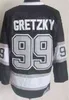 Men Hockey Vintage Retro 20 Luc Robitaille Jersey 32 Kelly Hrudey 23 Dustin Brown 99 Wayne Gretzky 19 Butch Goring All Stitched Black Ye