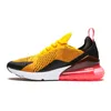 Nike Air Max 270 رد فعل Bauhaus TD أطفال أحذية الصبي بنات أسود أبيض فرط ساطع البنفسجي طفل طفل أحذية رياضية 22-35