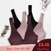 Reggiseno sportivo senza cuciture per abbigliamento da yoga Reggiseni sportivi per donna Top con scollo profondo Reggiseno femminile Intimo senza schienale Lingerie sexy BraletteYoga