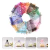 Emballage cadeau 50pcs Organza Gifts Bag Lovely Drawstring Bags Pretty Favor Mesh BagsGift