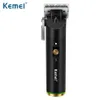 Kemei Professional Hair Clippers da 0 mm a testa calda cavo cordless Cavo maschile per capelli Electric Timmer Tagut Machine Rechargeabl213V