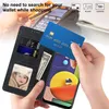 Shockproof Retro PU Leather Card Slots Wallet Cases For Samsung Galaxy S22 Ultra S21 FE S20 Plus Note 20 A53 A33 A12 A73 Flip stand Phone Cover Funda