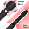Sex leksak massager kraftfull dildo vibrator kvinnlig av wand klitoris stimulator g-spot anal p￤rla dubbla motorpluggar f￶r m￤n kvinnor