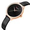 Armbandsur Damer Watches Minimalist Wrist Watch for Women Casual Fashion Leather Strap Quartz Female Clock Simple Watchwristwatche