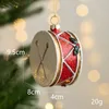 Målad formad boll julgran dekoration liten hänge jul present väska bilhus snögubbe Garland hänge