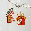 Nuovo bordo natalizio piccolo ciondolo ciondolo decorazione dell'albero di Natale a ciondolo vecchio pupazzo di neve sacchetta di calze a ciondolo decorazione a ciondolo