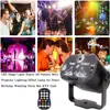 Efekty LED Mini RGB Disco Light Laser Scena Projektor DJ Party Strobe Lamp Nocny klub oświetlenia urodzin Lampy 271e