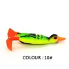 1pcs مروحة مزدوجة الضفدع الساق بطة ناعمة الطعم 95mm 12g Topwater Shad Jig Wobblers Fishing Lure Lure Lures الاصطناعية