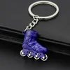 NIEUWE ROLLER SKATE Keychain Men Women Exquisite Key Chains Accessoire Gifts Keyring Bags Charms For Unisex