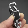 Simple Double Switch Keychain Metal 360 Degrees Rotatable Key Holder Rings Buckle Fashion Men's Luxury Car Keyring K416