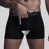 UNDUPANTS SEKSİ ERKEK BOXER PENIS KOUKU U DÜŞÜK BİLGİ KAPALI Pamuk Pamuk Nefes Alabilir İç Giyim Mermileri Ayrılmış Yüzük Gay Panties Trunks A5